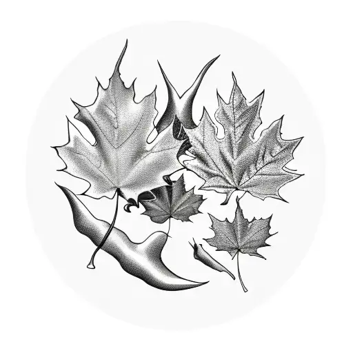 Maple Leaf tattoo design idea