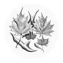 Maple Leaf tattoo design idea
