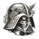darth Vader mask tattoo design idea