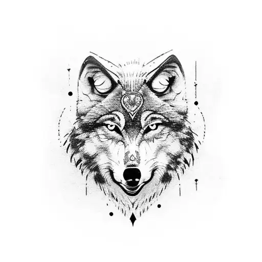 wolf - owl - minimal - guitar - mia pulp fiction - fight club 2 footprints of kids (my children)  tattoo design idea