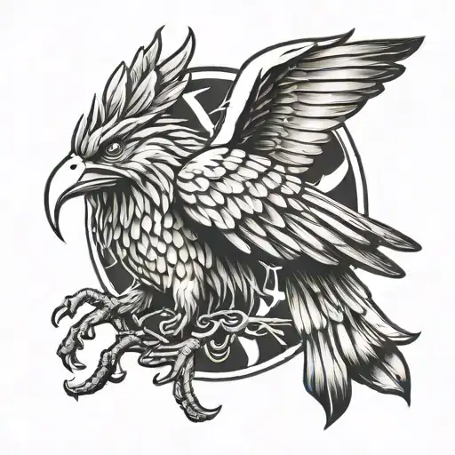 Liverbird tattoo design idea