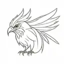 Realistic Liverbird tattoo design idea