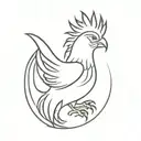 Realistic Liverbird tattoo design idea