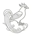 Realistic Liverbird tattoo design idea