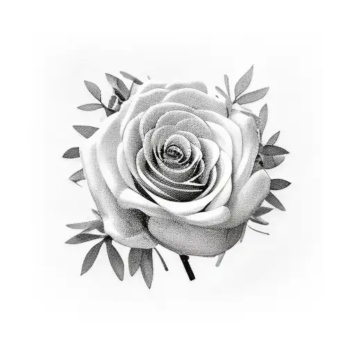 A bouquet of flowers intertwined with a typewriter, symbolizing the beauty of nature and the importance of communication in your role as an office coordinator. tattoo design idea