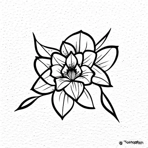 jasmine tea tattoo design idea