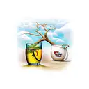 jasmine tea tattoo design idea