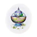 jasmine tea tattoo design idea