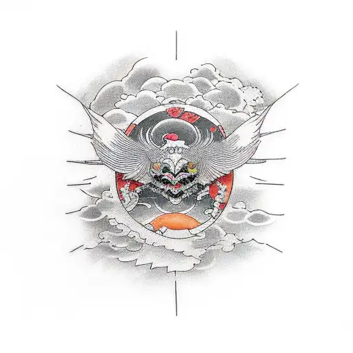 icarus falling tattoo design idea