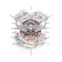 icarus falling tattoo design idea