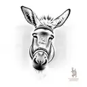 donkey tattoo design idea