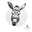 donkey tattoo design idea