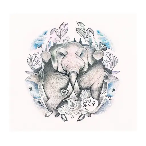 A book of life tattoo featuring animals and plants as chapters, symbolizing the interconnectedness of all living beings tattoo design idea