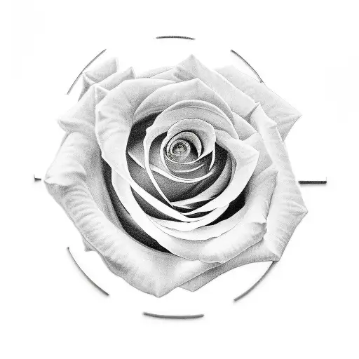 rose clock eye  tattoo design idea