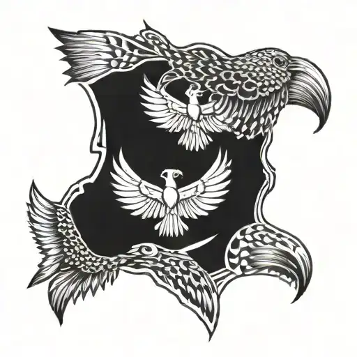 ghana freiheit flügel tattoo design idea