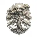 mimir tree norse mythology tattoo tattoo design idea