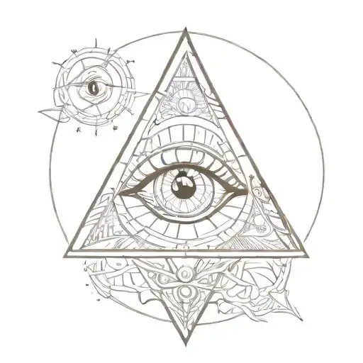 the eye of all seeing tattoo design idea