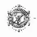 Manchester United Munich clock tattoo design idea