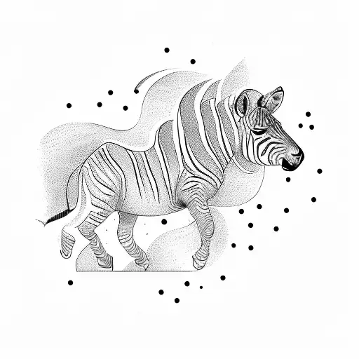 a zebra tattoo design idea
