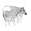 a zebra tattoo design idea