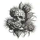 The last cactus  dead  tattoo design idea