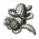 The last cactus  dead  tattoo design idea
