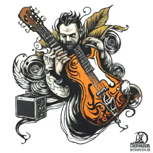 son,music, athletic  tattoo design idea