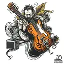 son,music, athletic  tattoo design idea