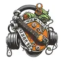 son,music, athletic  tattoo design idea