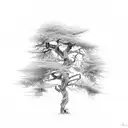 dead tree tattoo design idea