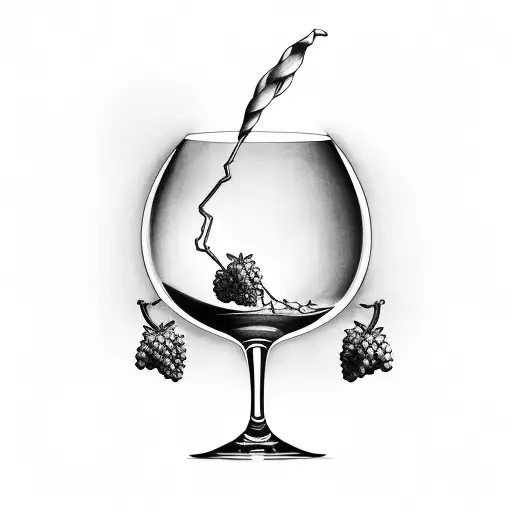 Grapes Maturing into Landmarks tattoo design idea