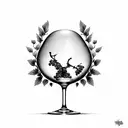 Grapes Maturing into Landmarks tattoo design idea