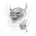 father mom and son tattoo design idea