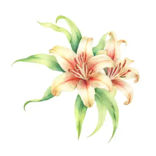 mexican lily flower with the numbers 8938 and 7849 tattoo design idea