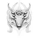 Taurus  tattoo design idea