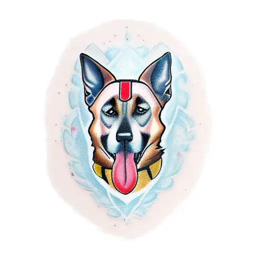 belgian malinois tattoo design idea