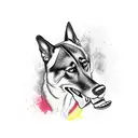 belgian malinois tattoo design idea