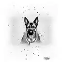 belgian malinois tattoo design idea