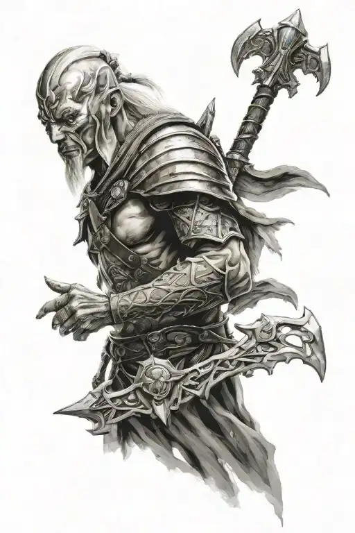 elder scrolls full sleeve tattoo tattoo design idea