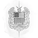 american flag sleeve tattoo design idea