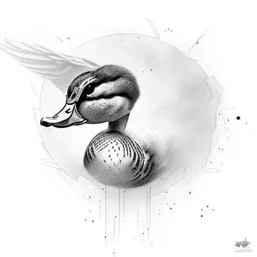 duck  tattoo design idea