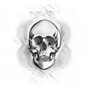 snapdragon flowers and skulls are replaced with australopithecus skull and homo sapien skull and homo erectus skull tattoo design idea