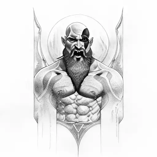 KRATOS tattoo design idea