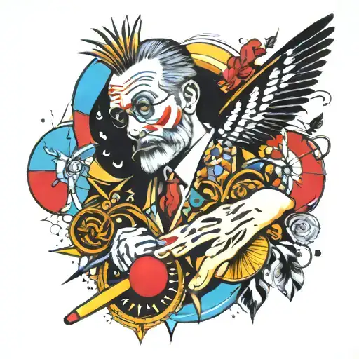 Kandinsky, Plato, Cicero, Augustine, Cricket tattoo design idea