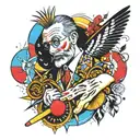 Kandinsky, Plato, Cicero, Augustine, Cricket tattoo design idea