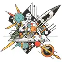 Kandinsky, Plato, Cicero, Augustine, Cricket tattoo design idea