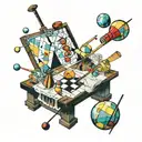 Kandinsky, Plato, Cicero, Augustine, Cricket tattoo design idea