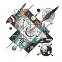 Kandinsky, Plato, Cicero, Augustine, Cricket tattoo design idea