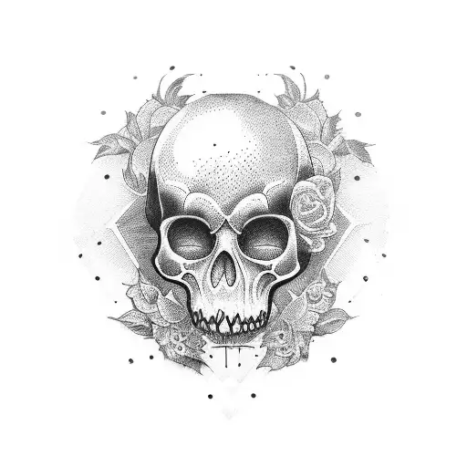 memento mori tattoo design idea