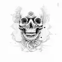memento mori tattoo design idea
